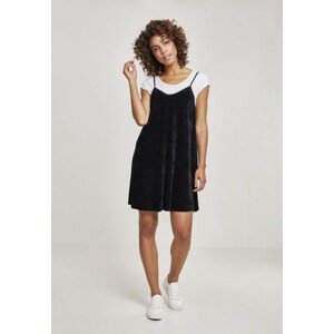 Urban Classics Ladies Velvet Slip Dress black - M