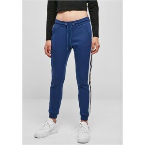 Urban Classics Ladies College Contrast Sweatpants spaceblue/white/black - 3XL