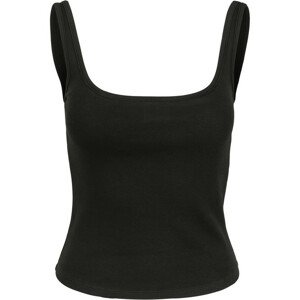 Urban Classics Ladies Wide Neck Top black - L