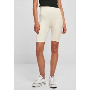 Urban Classics Ladies High Waist Cycle Shorts whitesand - 5XL