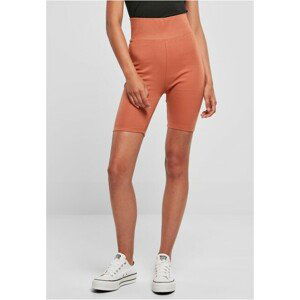 Urban Classics Ladies High Waist Cycle Shorts terracotta - XL