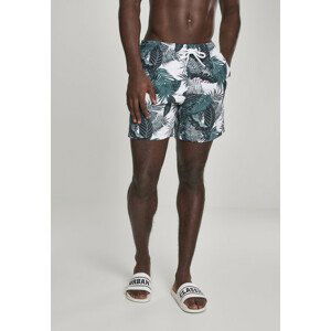 Urban Classics Pattern?Swim Shorts palm leaves - L