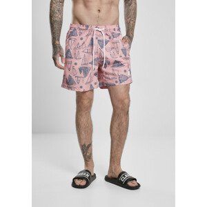 Urban Classics Pattern Swim Shorts yacht aop - 3XL