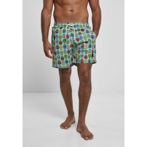 Urban Classics Pattern Swim Shorts calavera aop - M