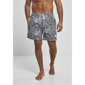 Urban Classics Pattern Swim Shorts signs aop - L