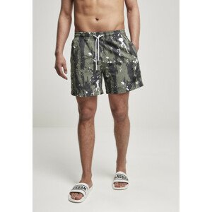 Urban Classics Pattern Swim Shorts white dot camo aop - 3XL