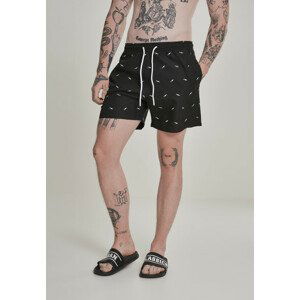 Urban Classics Embroidery Swim Shorts shark/black/white - L