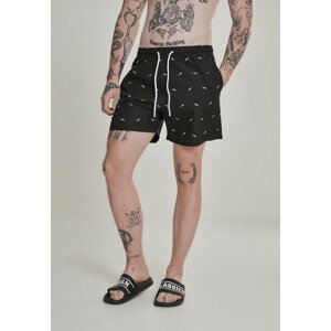 Urban Classics Embroidery Swim Shorts shark/black/white - M