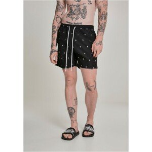 Urban Classics Embroidery Swim Shorts anchor/bottlegreen/white - M