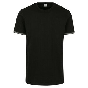 Urban Classics Rib Ringer Tee black/grey - S