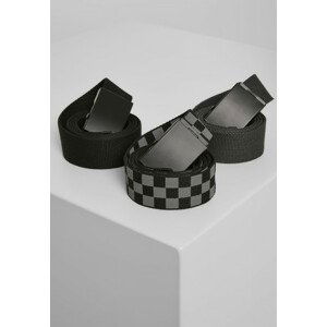 Urban Classics Belts Trio gry blk/blk+blk/blk+cha/blk - L/XL