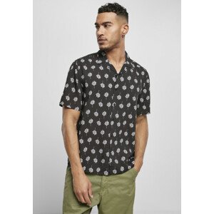 Urban Classics Viscose Resort Shirt black blossom - S