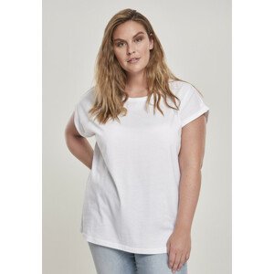 Urban Classics Ladies Organic Extended Shoulder Tee white - L