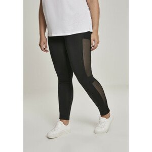 Urban Classics Ladies Mesh Side Stripe Leggings black - XS