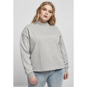 Urban Classics Ladies Oversized High Neck Crew grey - L