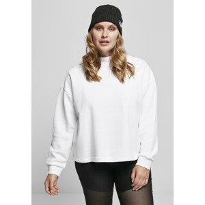 Urban Classics Ladies Oversized High Neck Crew white - M