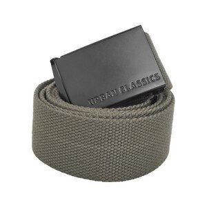 Urban Classics Canvas Belts olive/black - UNI