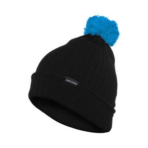 Urban Classics Contrast Bobble Beanie blk/tur - UNI