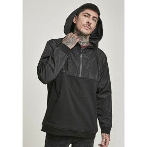 Urban Classics Military Half Zip Hoody black - XL