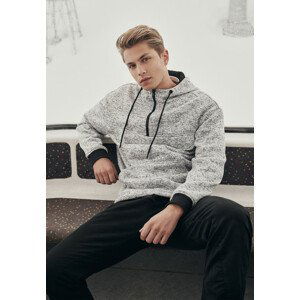 Urban Classics Knit Fleece Pull Over Hoody grey - S