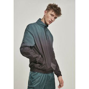 Urban Classics Gradient Pull Over Jacket black/bottlegreen - L