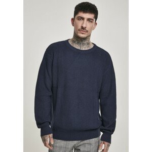 Urban Classics Cardigan Stitch Sweater midnightnavy - L