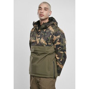 Urban Classics Camo Mix Pull Over Jacket olive/wood camo - M