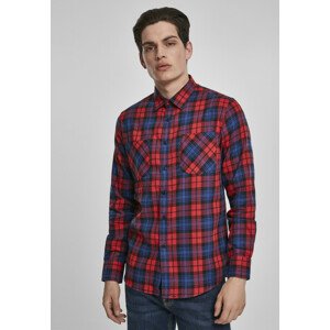 Urban Classics Checked Flanell Shirt 5 red/royal - S