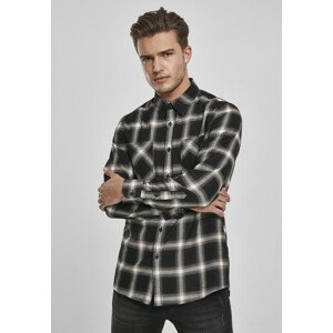 Urban Classics Checked Flanell Shirt 6 black/white - 3XL