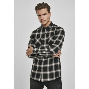 Urban Classics Checked Flanell Shirt 6 black/white - 5XL