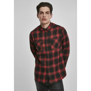 Urban Classics Checked Flanell Shirt 6 black/red - 3XL