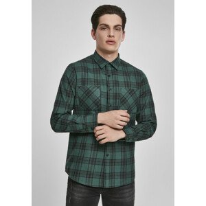 Urban Classics Checked Flanell Shirt 7 darkgreen/black - S