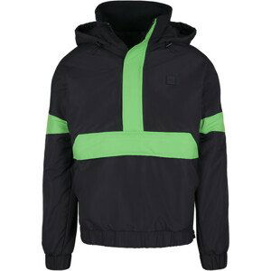 Urban Classics 3-Tone Neon Mix Pull Over Jacket black/neon green - L