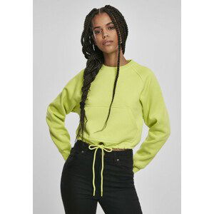 Urban Classics Ladies Oversized Short Raglan Crew frozen yellow - S