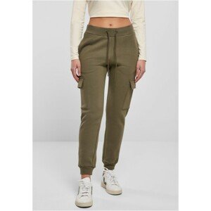 Urban Classics Ladies Cargo Sweat Pants olive - 5XL