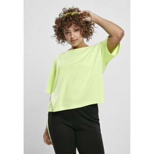 Urban Classics Ladies Short Oversized Neon Tee electriclime - XS