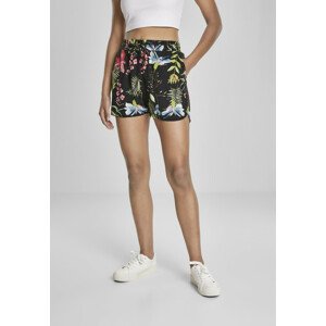 Urban Classics Ladies AOP Viscose Resort Shorts black flower - S