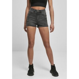 Urban Classics Ladies 5 Pocket Shorts black stone washed - 26