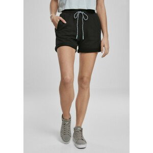 Urban Classics Ladies Beach Terry Shorts black - XL