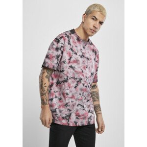 Urban Classics Black Tie Dye Oversized Tee black/red - L