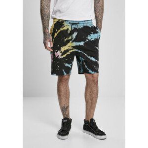 Urban Classics Tie Dye Sweat Shorts black - L