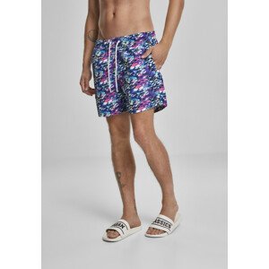 Urban Classics Multicolor Swim Shorts blue/pink - L