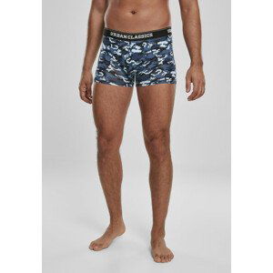 Urban Classics Boxer Shorts 3-Pack blue camo/orange camo/black - XXL