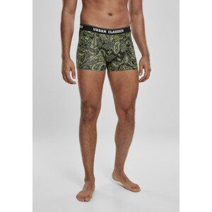 Urban Classics Boxer Shorts 3-Pack darkgreen/paisley/black - S