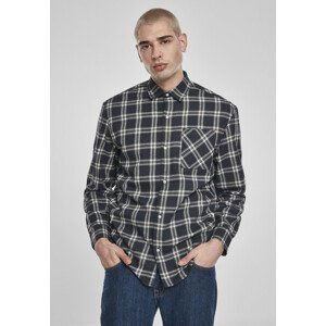 Urban Classics Oversized Check Shirt midnightnavy/white - M