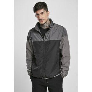 Urban Classics Colorblock Windrunner black - L