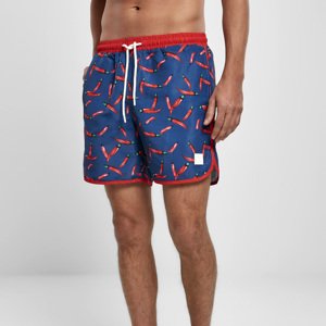 Urban Classics Pattern Retro Swim Shorts pepperoni aop - M