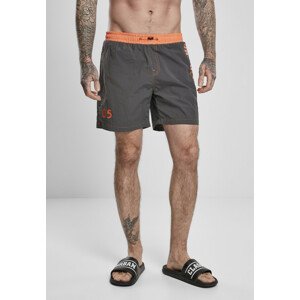 Urban Classics UC Logo Swim Shorts darkshadow - 3XL