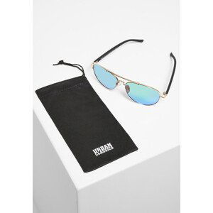 Urban Classics Sunglasses Mumbo Mirror UC gold/green - UNI