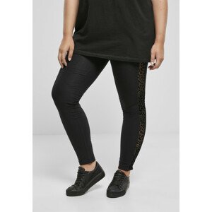 Urban Classics Ladies Flock Lace Stripe Leggings black - S